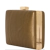 CAPITOLLIUM - CLUTCH BÁSICA MÉDIA FAKE C/FECHO RETANG. - OURO VELHO