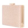 CAPITOLLIUM - CLUTCH BRILHO FECHO DOURADO STRASS RETANGULAR - ROSÊ