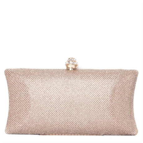 CAPITOLLIUM - CLUTCH GLITER MALHA LUREX - OURO VELHO