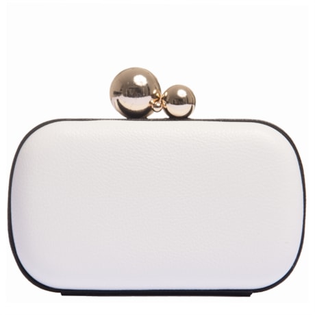 CAPITOLLIUM - CLUTCH IRREGULAR FECHO BOLAS DOURADAS - P&B