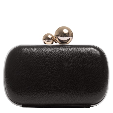 CAPITOLLIUM - CLUTCH IRREGULAR FECHO BOLAS DOURADAS - P&B