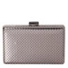 CAPITOLLIUM - CLUTCH METAL FURADINHO RETANGULAR - CHUMBO