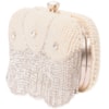 CAPITOLLIUM - CLUTCH PÉROLAS COM FRANJA STRASS FECHO CRISTAL - PÉROLA