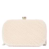 CAPITOLLIUM - CLUTCH PÉROLAS COM FRANJA STRASS FECHO CRISTAL - PÉROLA
