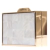 CAPITOLLIUM - CLUTCH QUADRADA MADRIPÉROLA - DOURADO