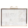 CAPITOLLIUM - CLUTCH QUADRADA MADRIPÉROLA - DOURADO