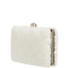 CAPITOLLIUM - CLUTCH QUADRADO PÉROLAS FECHO STRASS - OFF WHITE