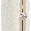 CAPITOLLIUM - CLUTCH QUADRADO PÉROLAS FECHO STRASS - OFF WHITE