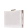 CAPITOLLIUM - CLUTCH RET. GRANDE BLRILHO FECHO RETANGULAR - PRATA