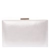 CAPITOLLIUM - CLUTCH RET. GRANDE BLRILHO FECHO RETANGULAR - PRATA
