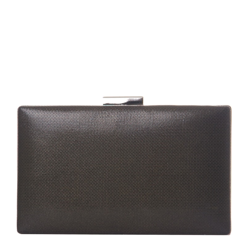 CAPITOLLIUM - CLUTCH RET. GRANDE BLRILHO FECHO RETANGULAR - PRETO