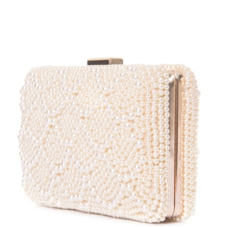 CAPITOLLIUM - CLUTCH RET. PÉROLAS PEQUENAS FECHO RED. CRISTAL - PÉROLA