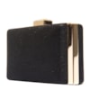 CAPITOLLIUM - CLUTCH RETANGULAR CLITER FECHO STRASS RET. - PRETO