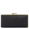 CAPITOLLIUM - CLUTCH RETANGULAR CLITER FECHO STRASS RET. - PRETO