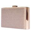 CAPITOLLIUM - CLUTCH RETANGULAR CLITER PEQUENA - NUDE