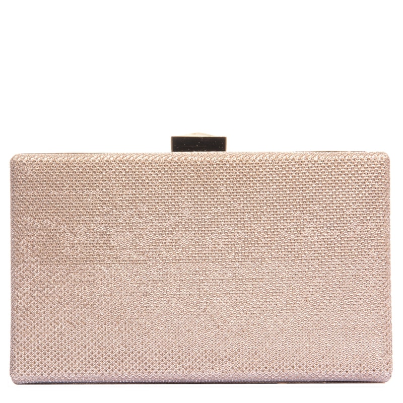 CAPITOLLIUM - CLUTCH RETANGULAR CLITER PEQUENA - NUDE