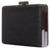 CAPITOLLIUM - CLUTCH RETANGULAR CLITER PEQUENA - PRETO