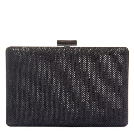 CAPITOLLIUM - CLUTCH RETANGULAR CLITER PEQUENA - PRETO