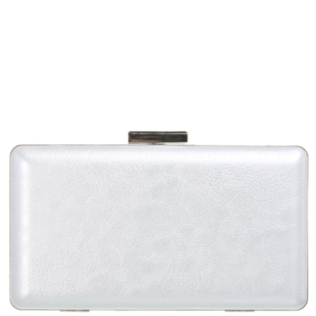 CAPITOLLIUM - CLUTCH RETANGULAR COURO FAKE - CINZA