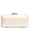CAPITOLLIUM - CLUTCH RETANGULAR COURO FAKE GRANDE - OFF WHITE
