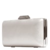CAPITOLLIUM - CLUTCH RETANGULAR COURO FAKE GRANDE - PRATA