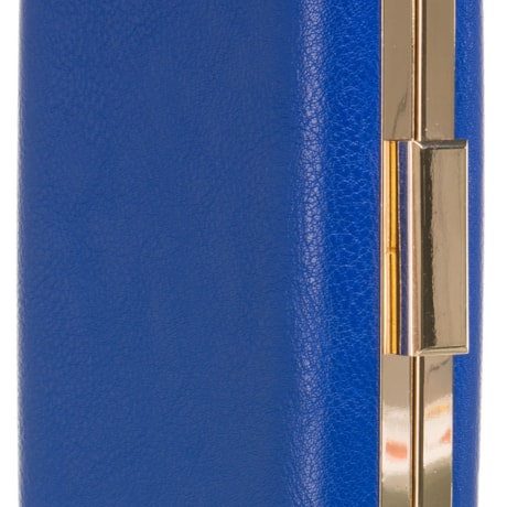CAPITOLLIUM - CLUTCH RETANGULAR COURO FAKE - ROYAL