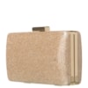 CAPITOLLIUM - CLUTCH RETANGULAR MÉDIA COM GLITER - CHAMPANHE
