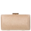 CAPITOLLIUM - CLUTCH RETANGULAR MÉDIA COM GLITER - CHAMPANHE