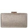 CAPITOLLIUM - CLUTCH RETANGULAR MÉDIA COM GLITER - PRATA