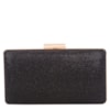 CAPITOLLIUM - CLUTCH RETANGULAR MÉDIA COM GLITER - PRETO