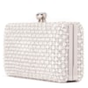 CAPITOLLIUM - CLUTCH RETANGULAR PÉROLAS ONDAS FECHO STRASS - PÉROLA