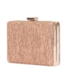 CAPITOLLIUM - CLUTCH RETANGULAR RÚSTICA COM GLITER - DOURADO