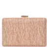 CAPITOLLIUM - CLUTCH RETANGULAR RÚSTICA COM GLITER - DOURADO