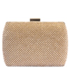 CAPITOLLIUM - CLUTCH RETANGULAR STRASS FECHO STRASS - DOURADO