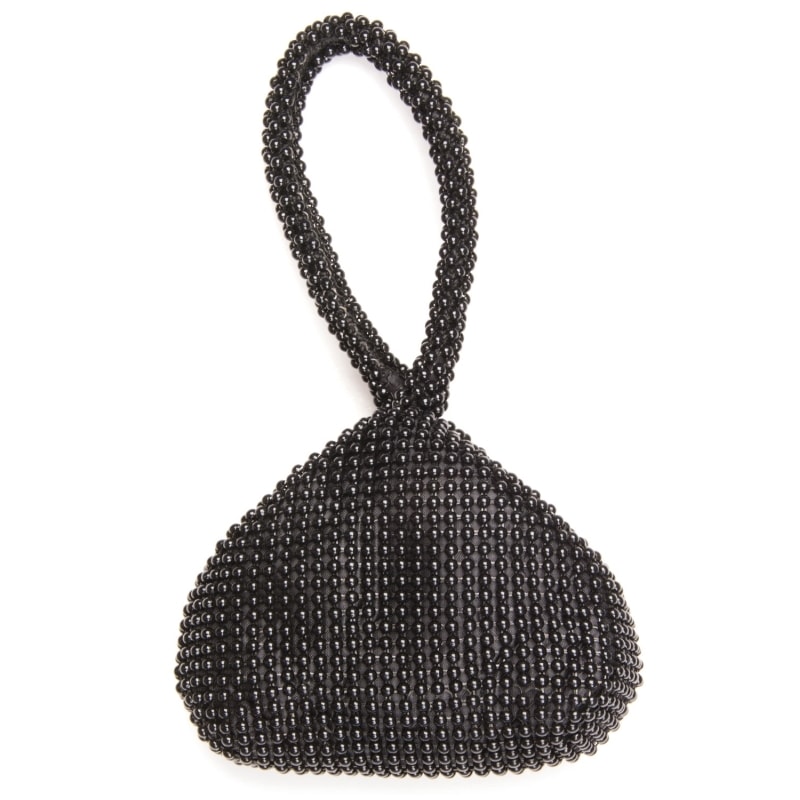 CAPITOLLIUM - CLUTCH SAQUINHO PÉROLAS COM ALÇA CURTA - PRETO