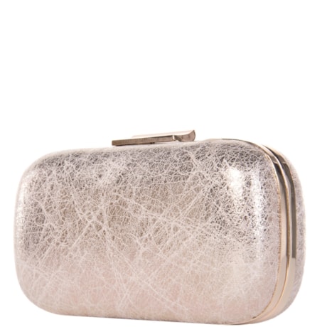 CAPITOLLIUM - CLUTCH TEXTURIZADA COURO FAKE - DOURADO