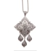 CAPITOLLIUM - COLAR ETNICO PLACA ESTRELA METAL - PRATA