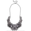 CAPITOLLIUM - COLAR METAL COLOR FLOR RENDA - PRETO