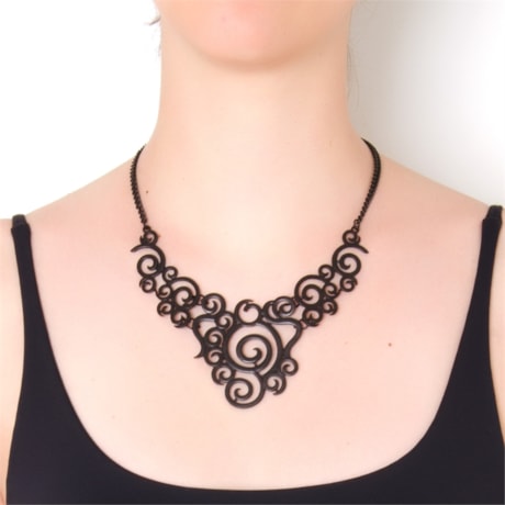 CAPITOLLIUM - COLAR METAL COLOR MAORI - PRETO