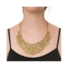 CAPITOLLIUM - COLAR PLACAS RENDADAS - OURO VELHO