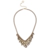CAPITOLLIUM - COLAR REDE METAL COM CRISTAIS - DOURADO