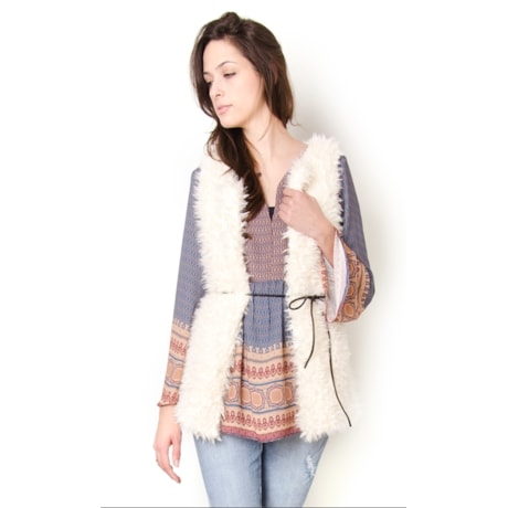 CAPITOLLIUM - COLETE PELE LONGO - OFF WHITE CAPITOLLIUM - COLETE PELE LONGO - OFF WHITE