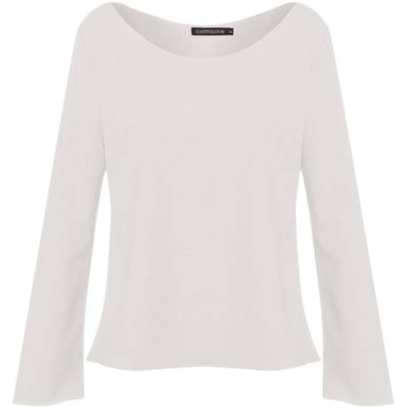 CAPITOLLIUM EXCLUSIVE - BLUSA AMPLA MANGA SINO - OFF WHITE