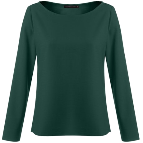 CAPITOLLIUM EXCLUSIVE - BLUSA BÁSICA COLOR - VERDE CAPITOLLIUM EXCLUSIVE - BLUSA BÁSICA COLOR - VERDE