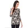 CAPITOLLIUM EXCLUSIVE BLUSA DECOTE CANOA MANGA 3/4 - FLORAL