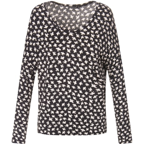 CAPITOLLIUM EXCLUSIVE BLUSA DECOTE V MANGA LONGA - ANDORINHAS