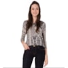 CAPITOLLIUM EXCLUSIVE BLUSA DECOTE V MANGA LONGA - ARABESCO