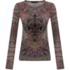 CAPITOLLIUM EXCLUSIVE - BLUSA JERSEY ESTAMPADA MANGA LONGA - GRAFITE