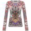 CAPITOLLIUM EXCLUSIVE - BLUSA JERSEY ESTAMPADA MANGA LONGA - OFF WHITE