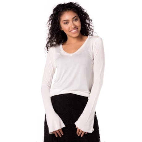 CAPITOLLIUM EXCLUSIVE - BLUSA MANGA LONGA DETALHE TRAMA COSTAS - CRU CAPITOLLIUM EXCLUSIVE - BLUSA MANGA LONGA DETALHE TRAMA COSTAS - CRU